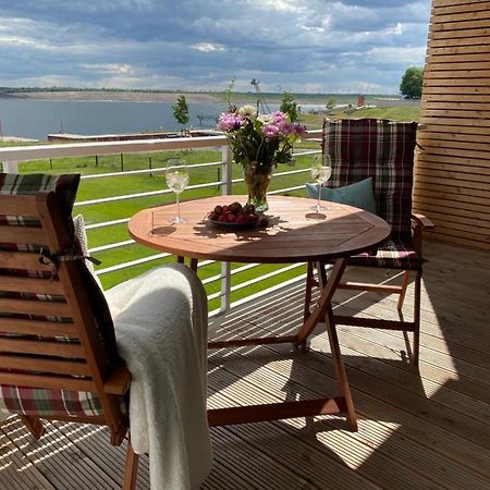 Modernes Apartment Am Hafen Mit Seeblick Grossraeschen Zewnętrze zdjęcie
